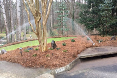 Landscape, lighting and sprinkler install