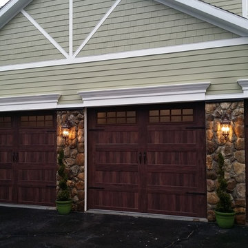 6 1/4" HardiePlank Cedarmill Heathered Moss with 5" HardieShingle Gables