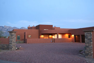 Southwestern exterior home idea in Phoenix