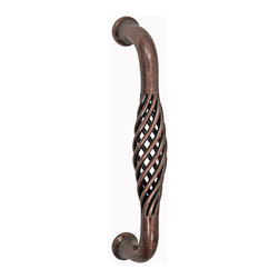 Fusion Hardware 8" Basket Pull - Antique Copper - Cabinet And Drawer Handle Pulls