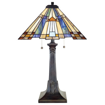 Quoizel TFT16191A1 Inglenook 2 Light 25" Tall Table Lamp - Valiant Bronze