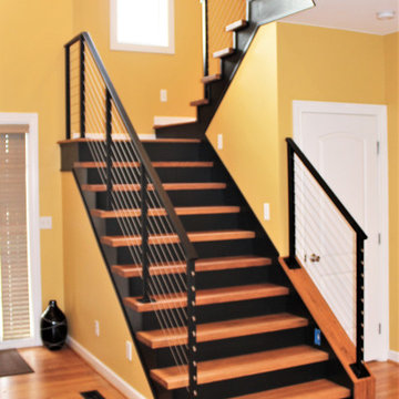 Indoor Cable Rail for Wood Stairs