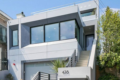 Inspiration for a contemporary exterior home remodel in San Francisco