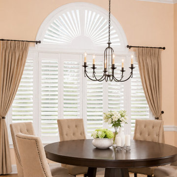 Indoor Shutters for Sliding Glass Doors & Arched Windows