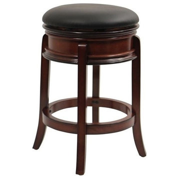 Bowery Hill 24" Swivel Counter Stool in Brandy