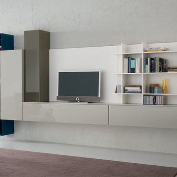 Modern Italian Wall Unit Exential Y17 by Spar - $7,235.00