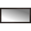 54"x27" Custom Framed Mirror, Distressed Brown