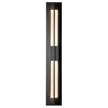 306420-1008 Double Axis LED Outdoor Sconce in Coastal Dark Smoke