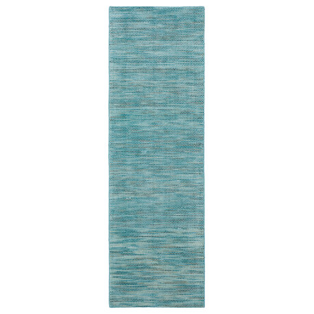 Dalyn Zion ZN1 Teal 2'6" x 12' Runner Rug