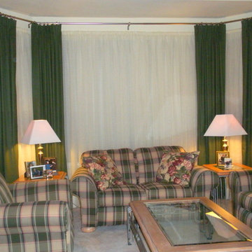 Custom-made drapery panels