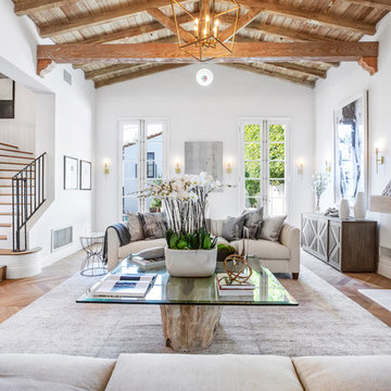 Beach Style Living Room