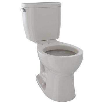 Toto Entrada Round 1.28 GPF Universal Height Toilet, Sedona Beige