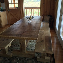 Rustic Dining Table and Benches - Tabletop