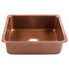 Orwell Copper 23" Single Bowl Undermount Kitchen Sink