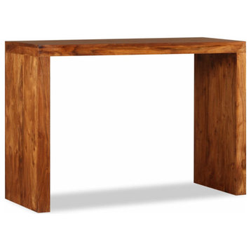 vidaXL Console Table Solid Wood With Sheesham Finish 43.3"x15.7"x30"