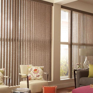 VERTICAL BLINDS - Lafayette Interior Fashions Living Room Ideas