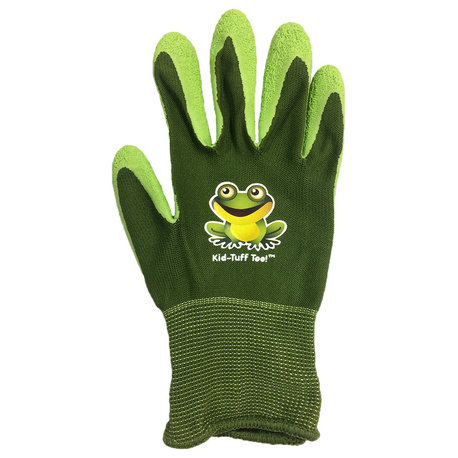 Kids' Tuff Grip Gloves, Green Frog