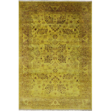 6' 2" X 8' 9" Hand-Knotted Full Pile Overdyed Rug - WR1316