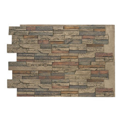 DURANGO FAUX STACKED STONE- 36"H x 48"W - Wall Panels
