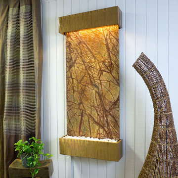 Bluworld Classic Quarry Nojoqui Falls Rainforest Brown w/ Copper Patina Trim