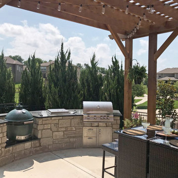 Kansas Pergola, Grilling Station, and Patio
