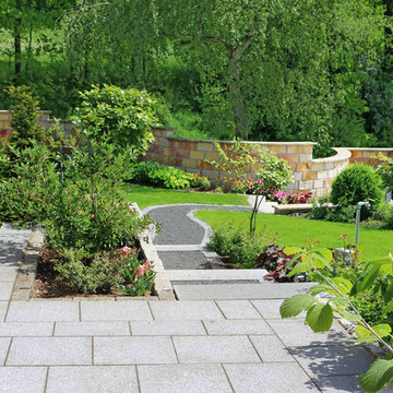 Großzügige Gartenanlage im fränkischen Stil