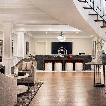 Striking Basement Foyer