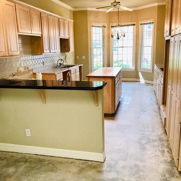 Projects after the tile has been removed