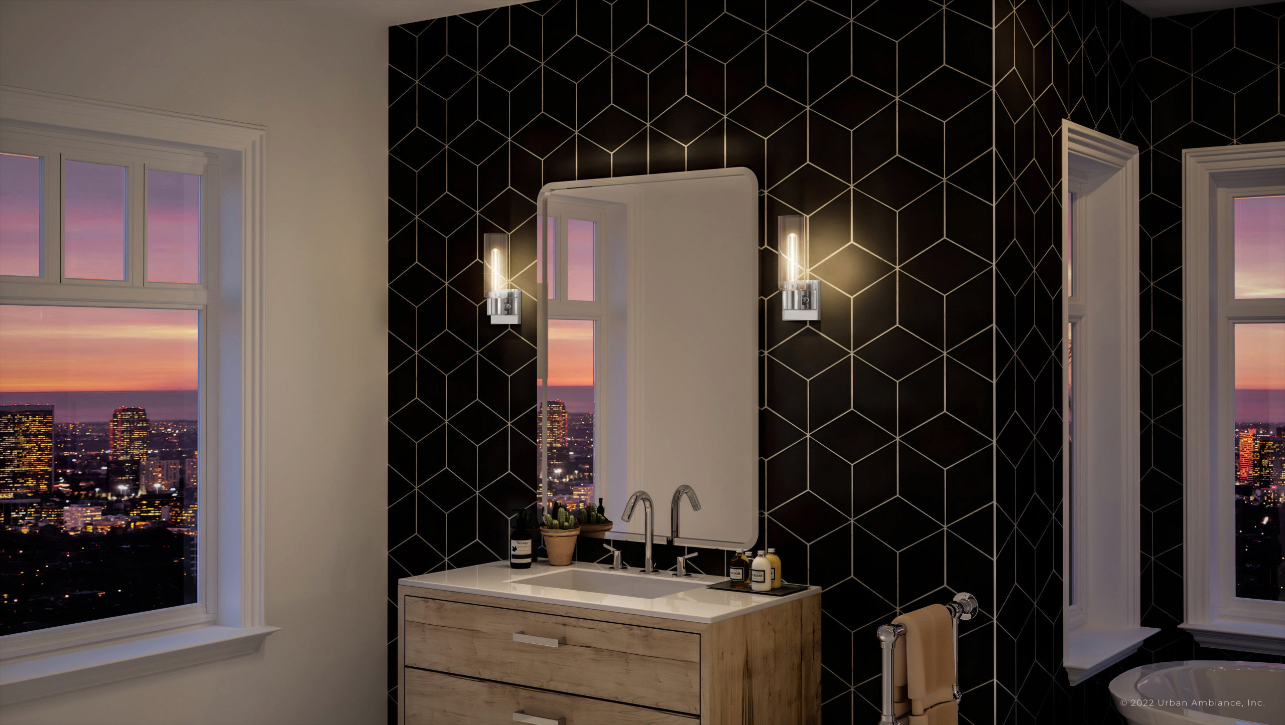 Curated visual reference: Luxury Cosmopolitan Wall Sconce Polished Chrome Photo Inspiration