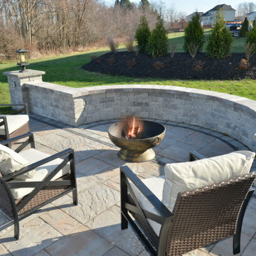 Two-Story Custom Deck with Fire Pit