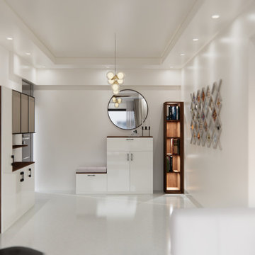 Minimalist Foyer and Entryway