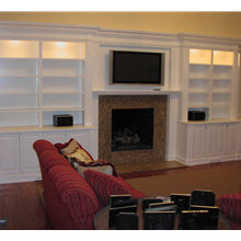 Built in Fireplace Bookshelves