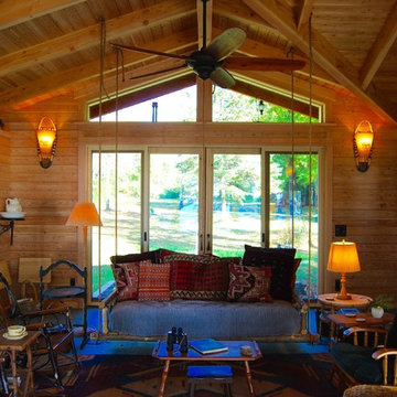 Lake Champlain Cabin Addition / Living Room