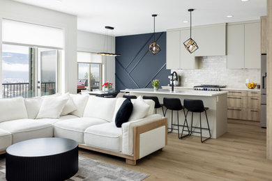 Living room - contemporary living room idea in Vancouver