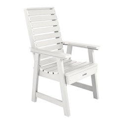 Highwood USA - Weatherly Armchair, White - Outdoor Dining Chairs