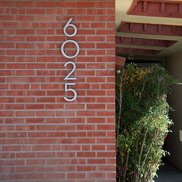 modern house numbers - customer photo