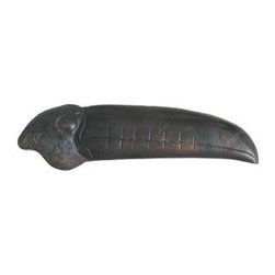 Inviting Home Inc. - Left Toucan Pull, Dark Brass - Cabinet And Drawer Handle Pulls