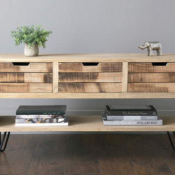 East At Main's Oliver Brown Mindi Wood Rectangular Chest