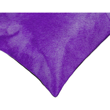 12"x20" Torino Cowhide Pillows, Set of 2, Purple