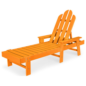 Polywood Long Island Chaise, Tangerine