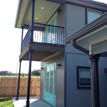 Home addition: Office, party room, conditions storage, porch