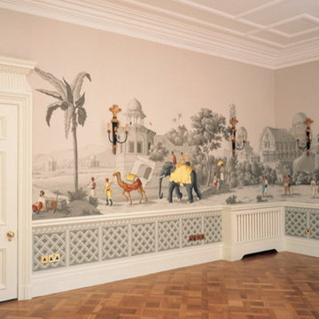 hand painted wallpaper project show