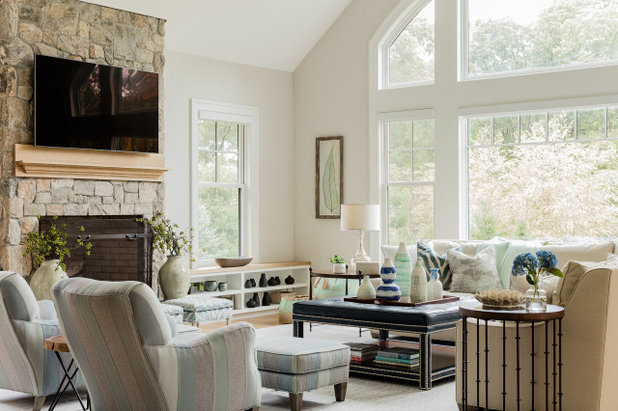 Transitional Living Room by Ana Donohue Interiors