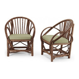 Rustic Arm Chair #1052 by La Lune Collection - Outdoor Lounge Chairs