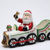 Santa Driving on Train Salt and Pepper Shaker