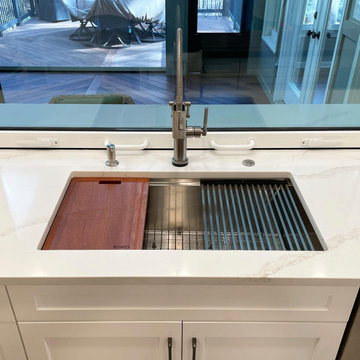 Kitchen Sink with Pass-Through Window