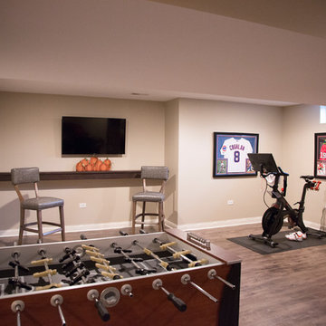Finished Basement Remodel - Entertainment Hub - 2016
