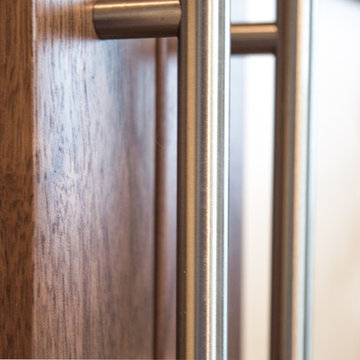 TV Lift Cabinet in solid Maple Infused with Solid Walnut (The Naramada)