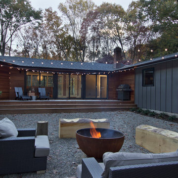 Rear courtyard