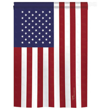 Patriotic Usa 2-Sided Vertical Impression House Flag